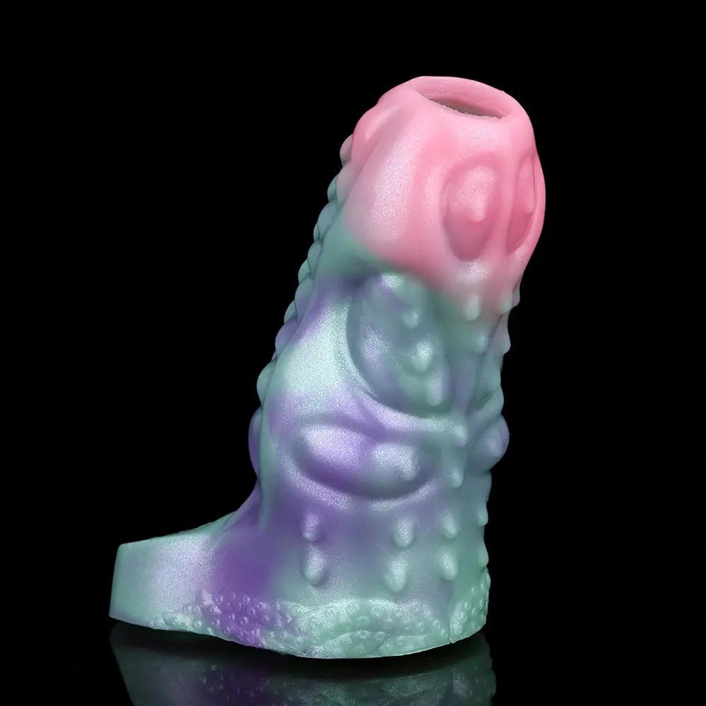 Pastel pink and purple bumpy fantasy hollow sleeve, photo 11