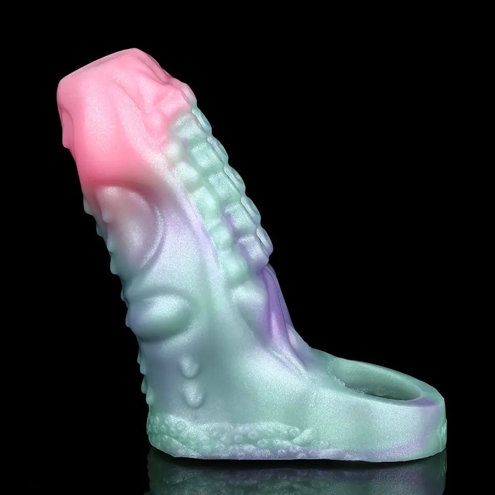 Pastel pink and purple bumpy fantasy hollow sleeve, photo 8