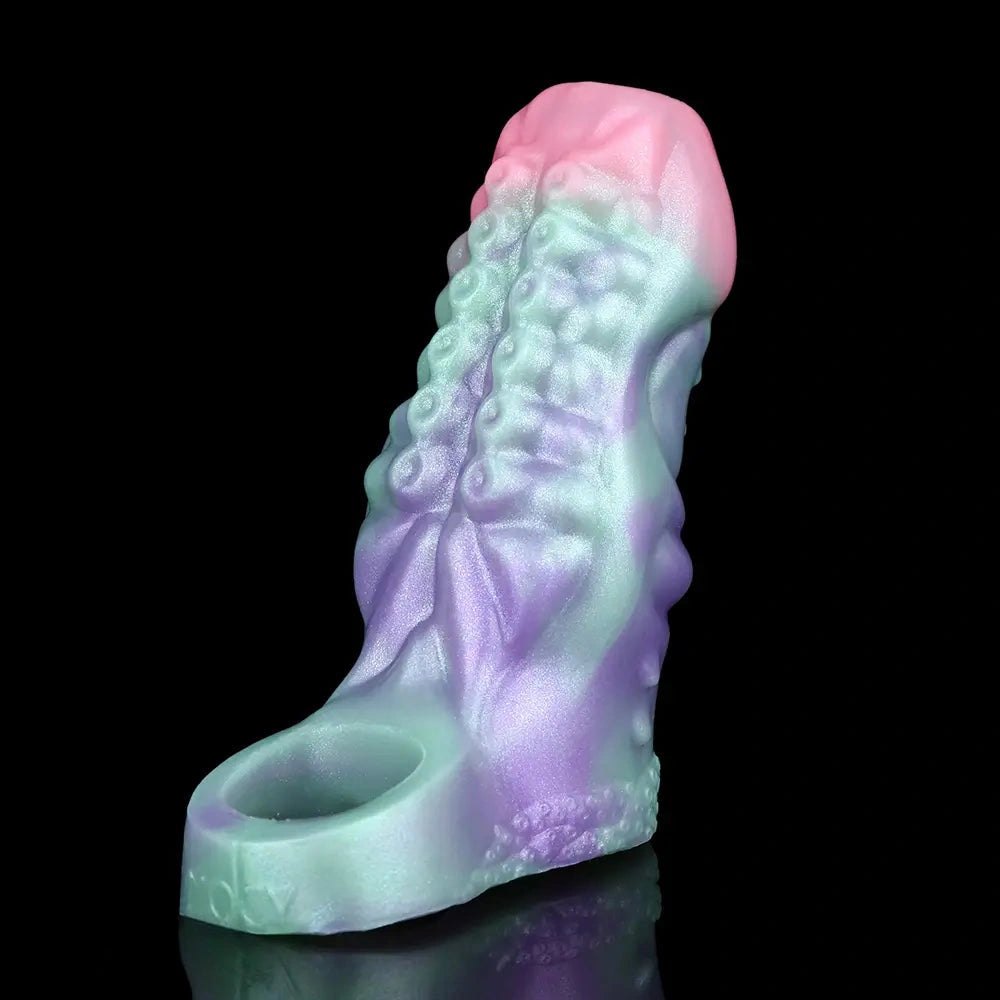Pastel pink and purple bumpy fantasy hollow sleeve, photo 9