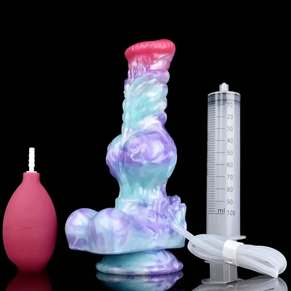 Pastel knotted dog dildo, photo 1