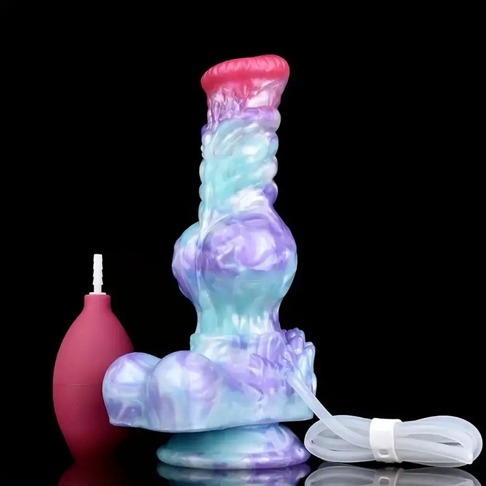 Pastel knotted dog dildo, photo 2