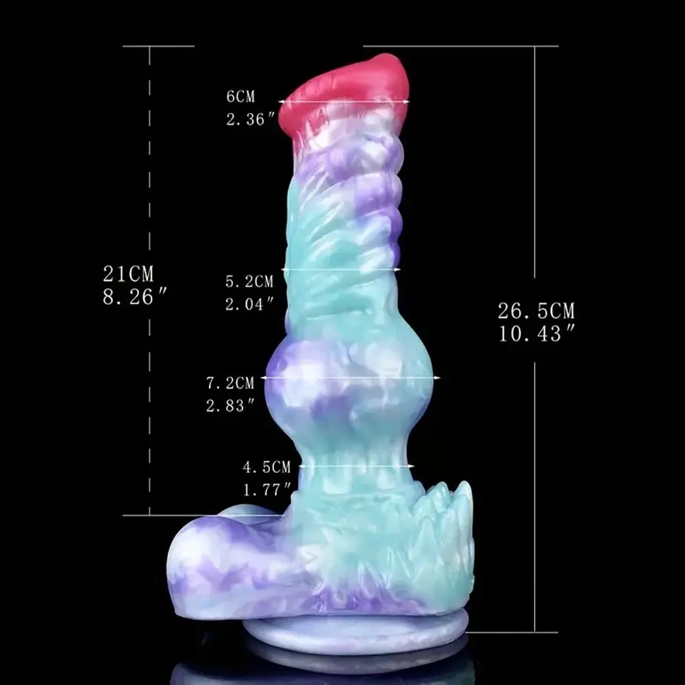 Pastel knotted dog dildo, photo 5