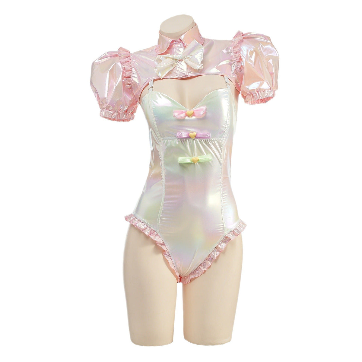 Pastel holographic anime roleplay bodysuit set, photo 10