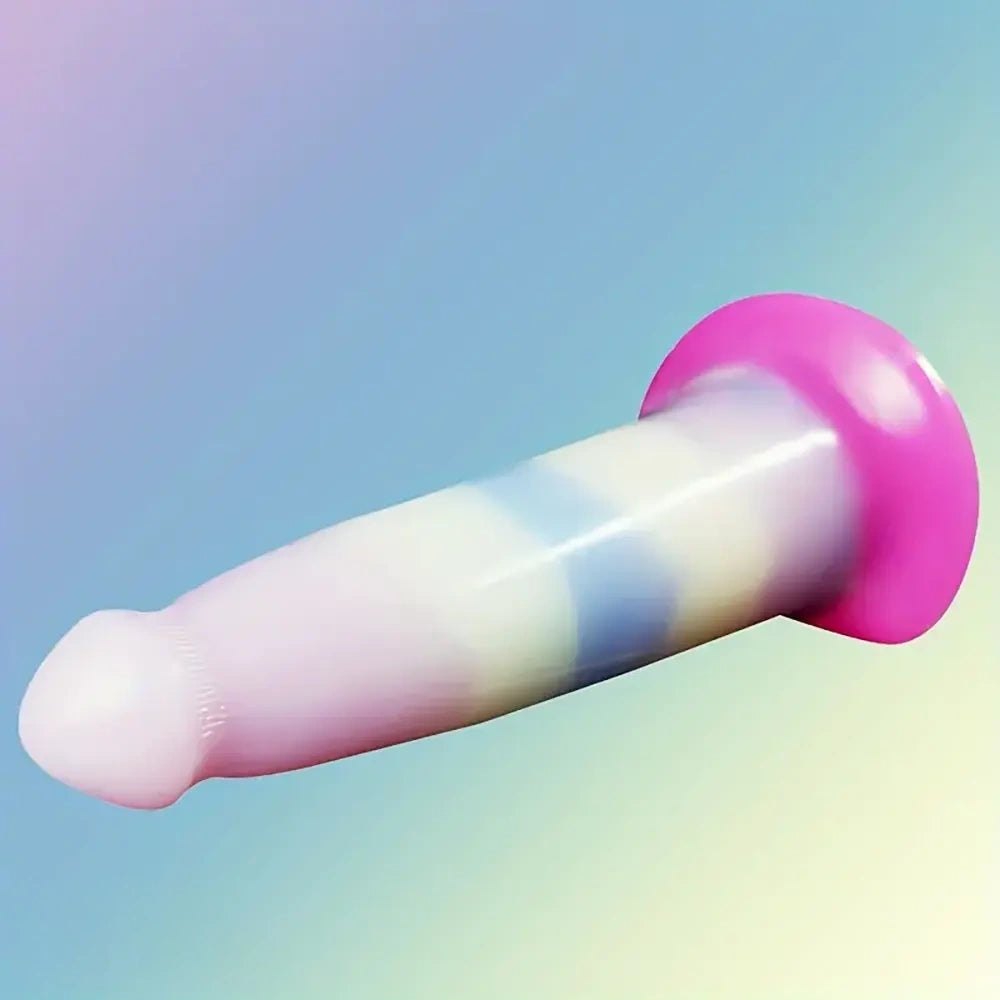 Pastel ombre silicone butt plug, photo 12