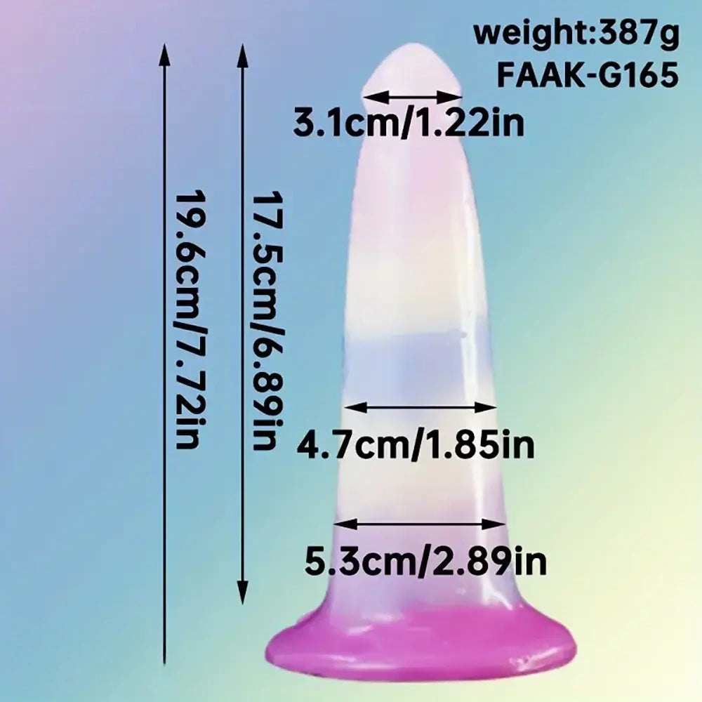 Pastel ombre silicone butt plug, photo 4
