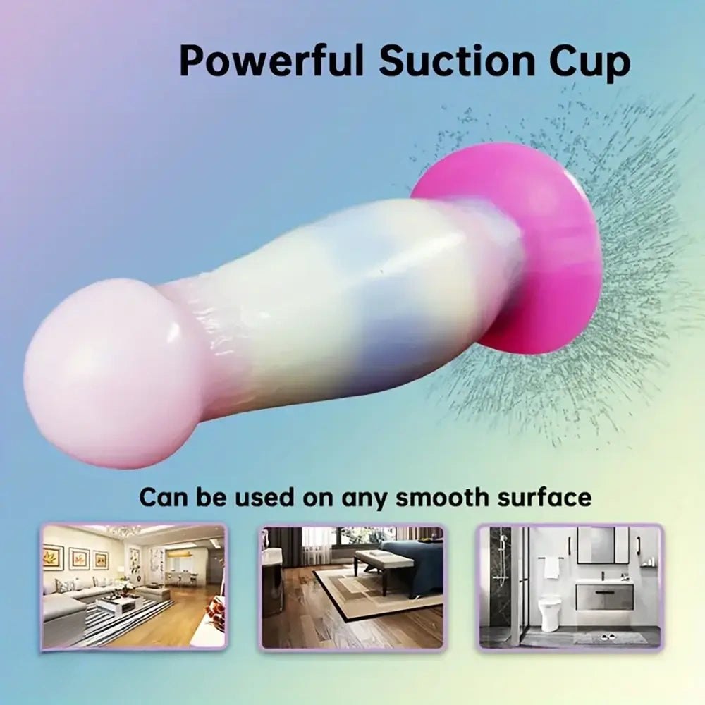 Pastel ombre silicone butt plug, photo 8