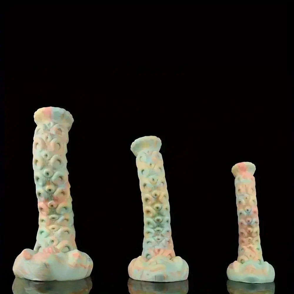 Colorful pastel tentacle fantasy dildo, photo 2