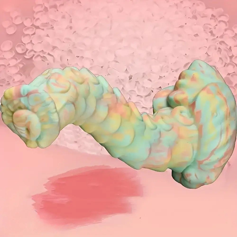 Colorful pastel tentacle fantasy dildo, photo 3