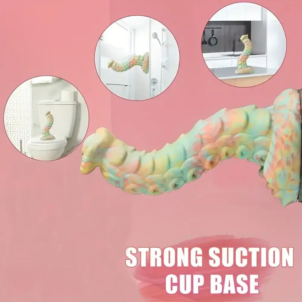 Colorful pastel tentacle fantasy dildo, photo 5
