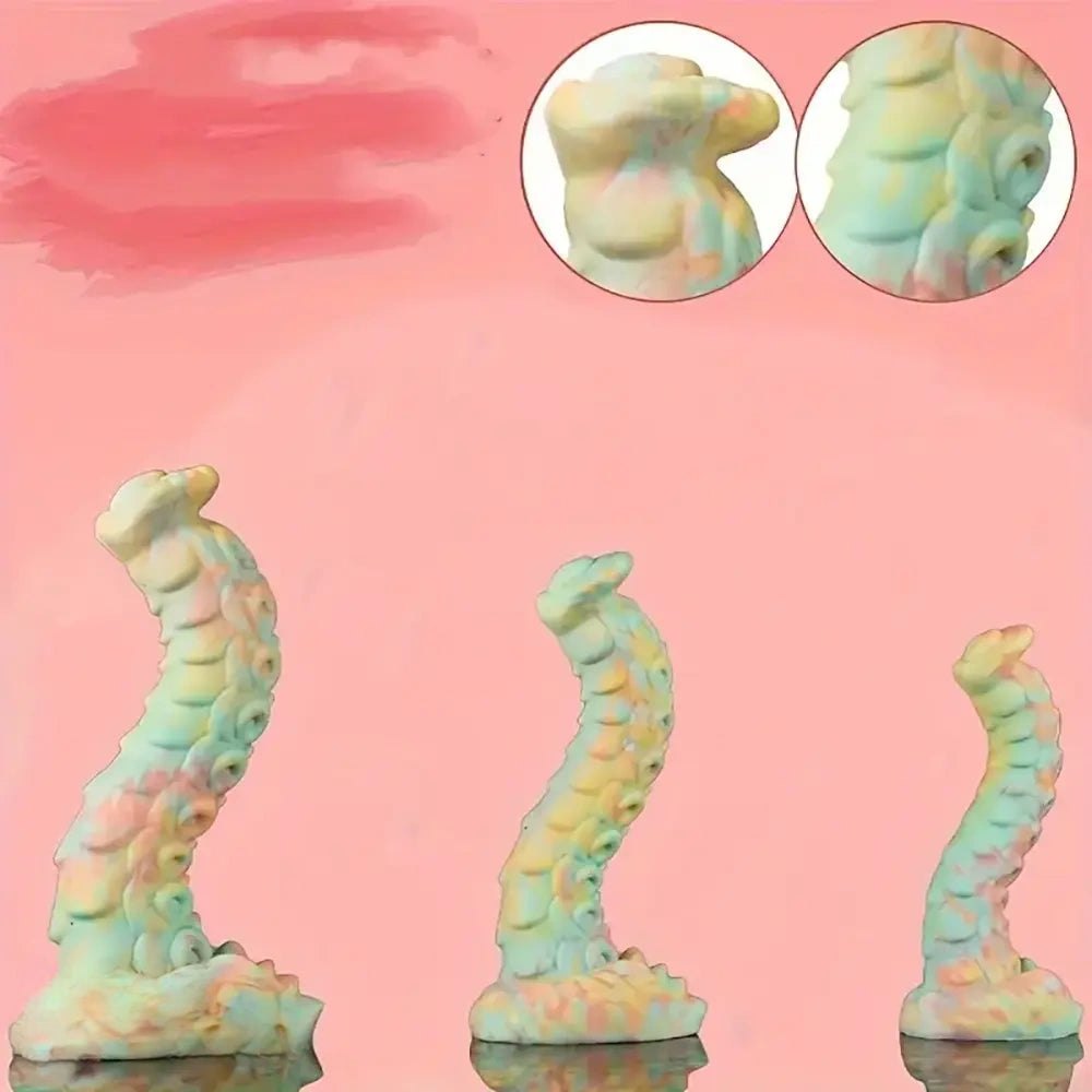 Colorful pastel tentacle fantasy dildo, photo 6