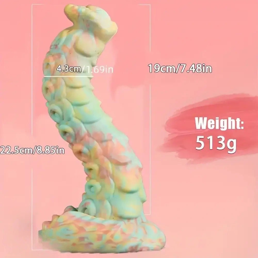 Colorful pastel tentacle fantasy dildo, photo 7