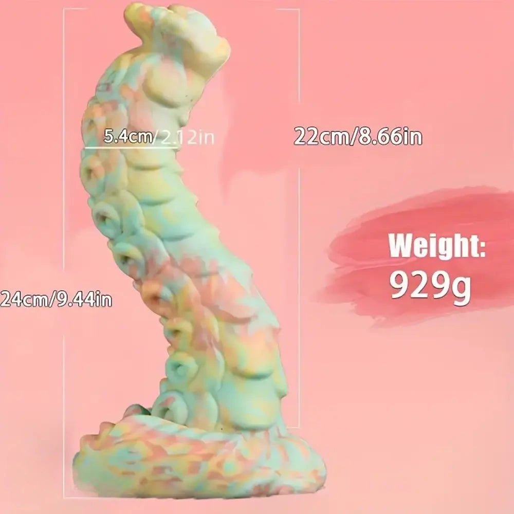 Colorful pastel tentacle fantasy dildo, photo 8
