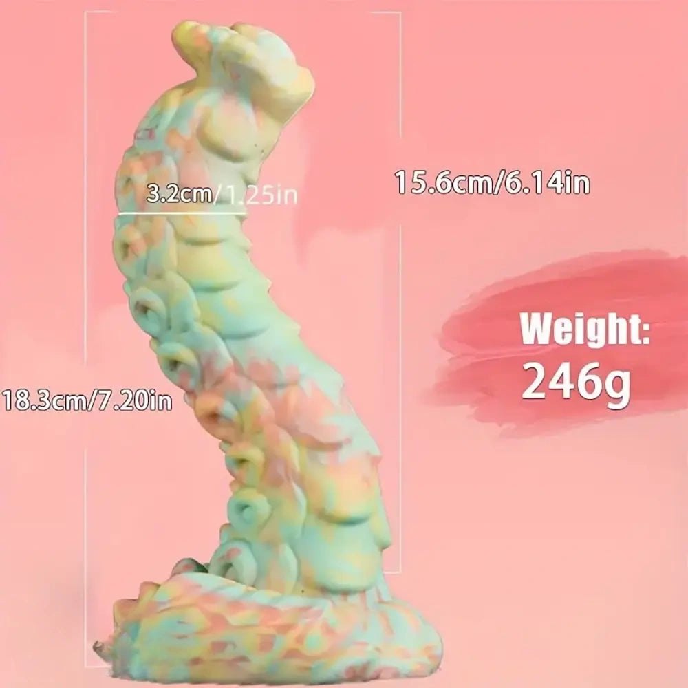 Colorful pastel tentacle fantasy dildo, photo 9