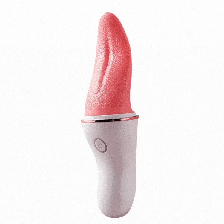 White peach tongue licking vibrator, photo 1