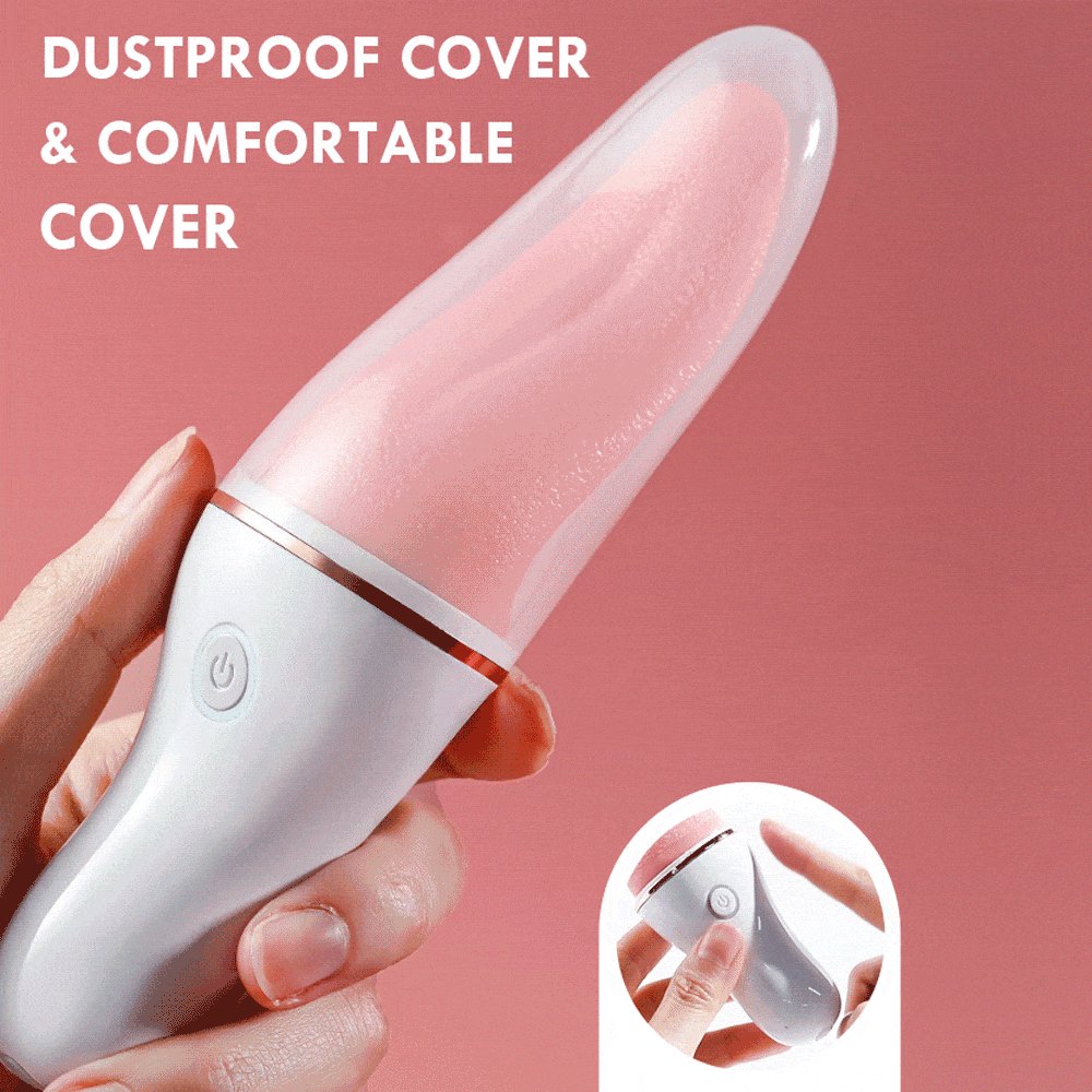 White peach tongue licking vibrator, photo 2