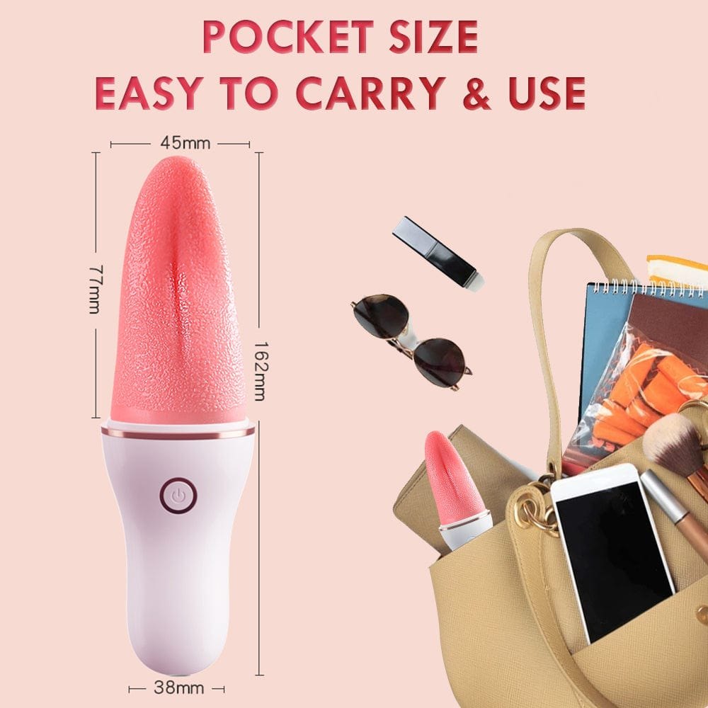 White peach tongue licking vibrator, photo 5