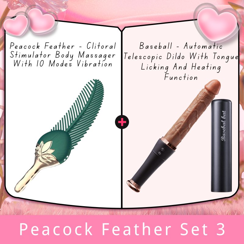 Green peacock feather clitoral stimulator, photo 11