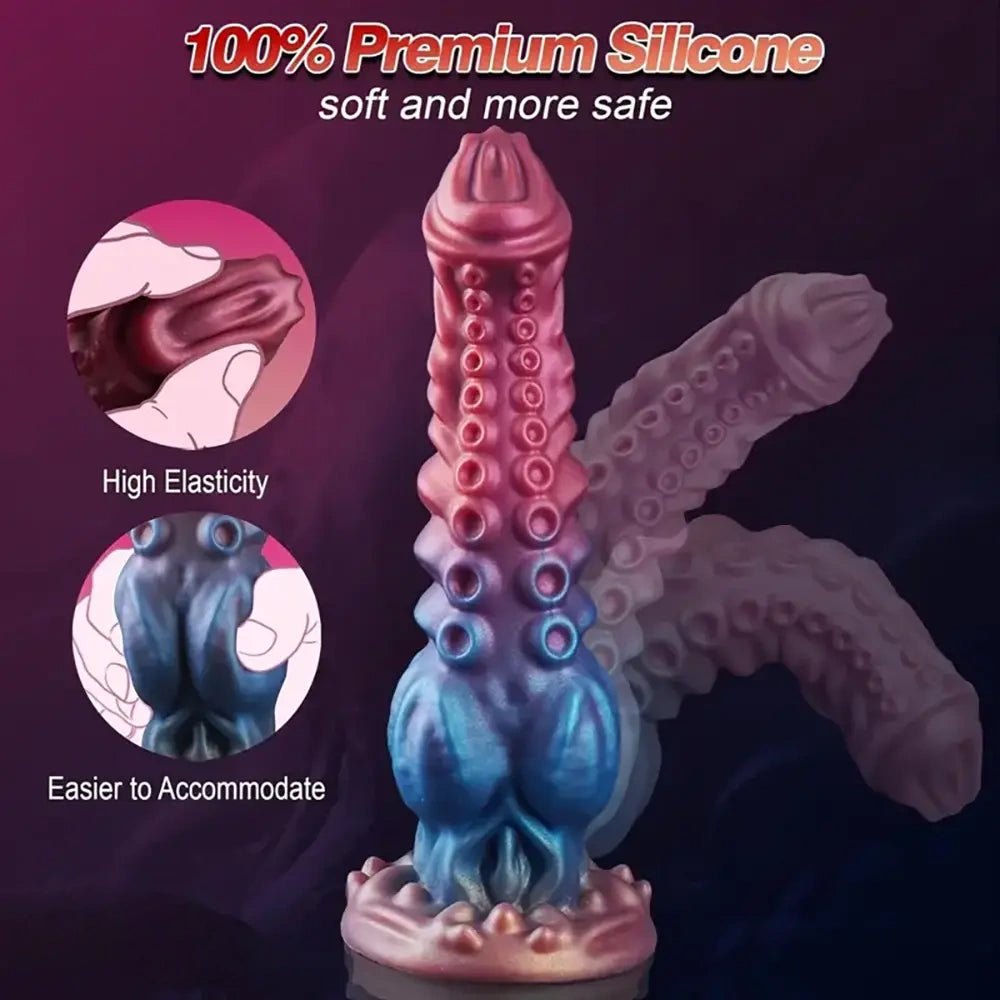 Colorful tentacle-knot animal dildo, photo 1