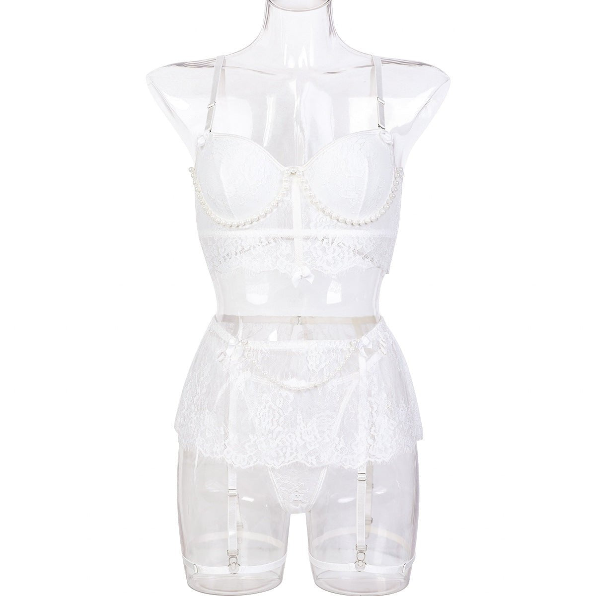 Pearl lace bustier set, photo 6