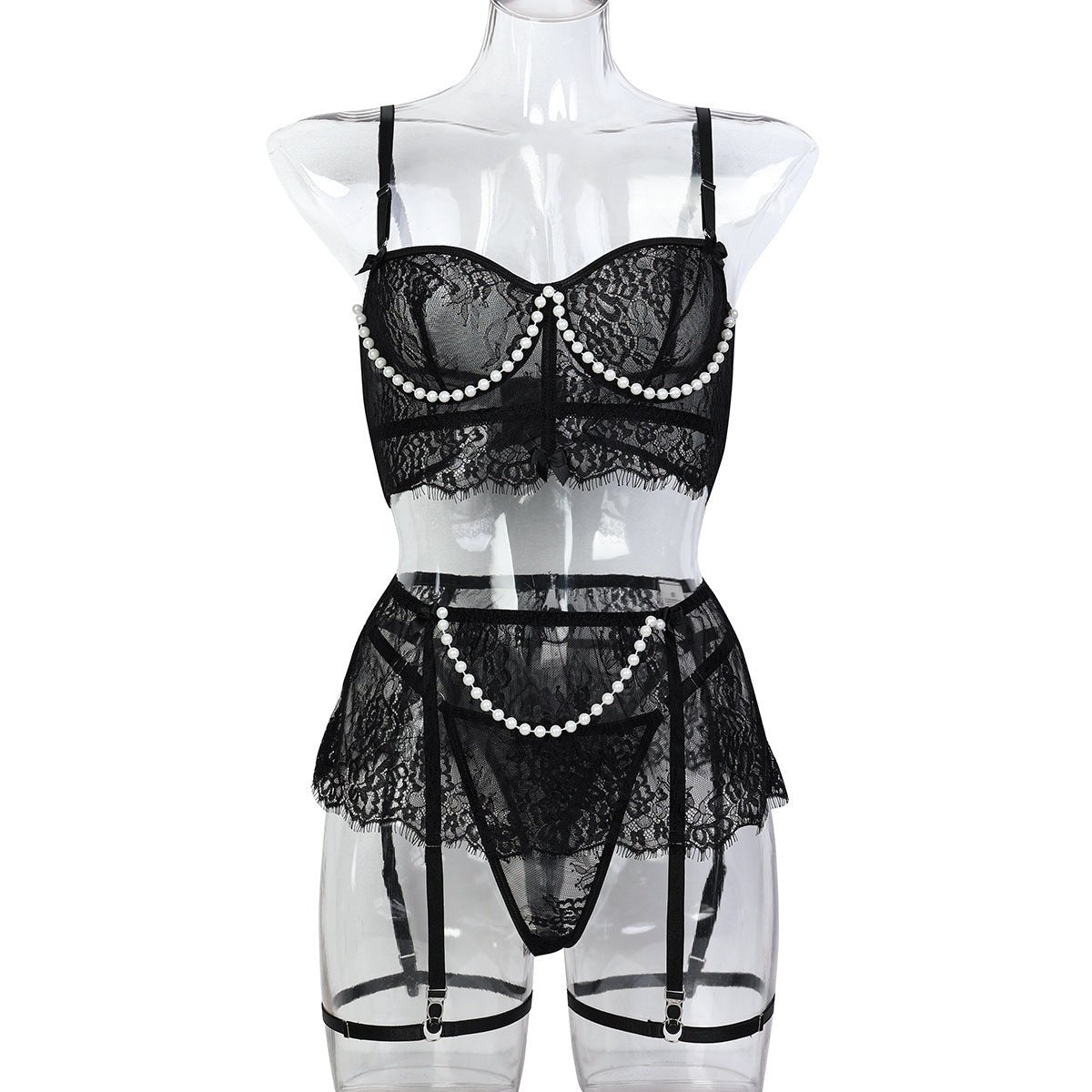 Pearl lace bustier set, photo 7