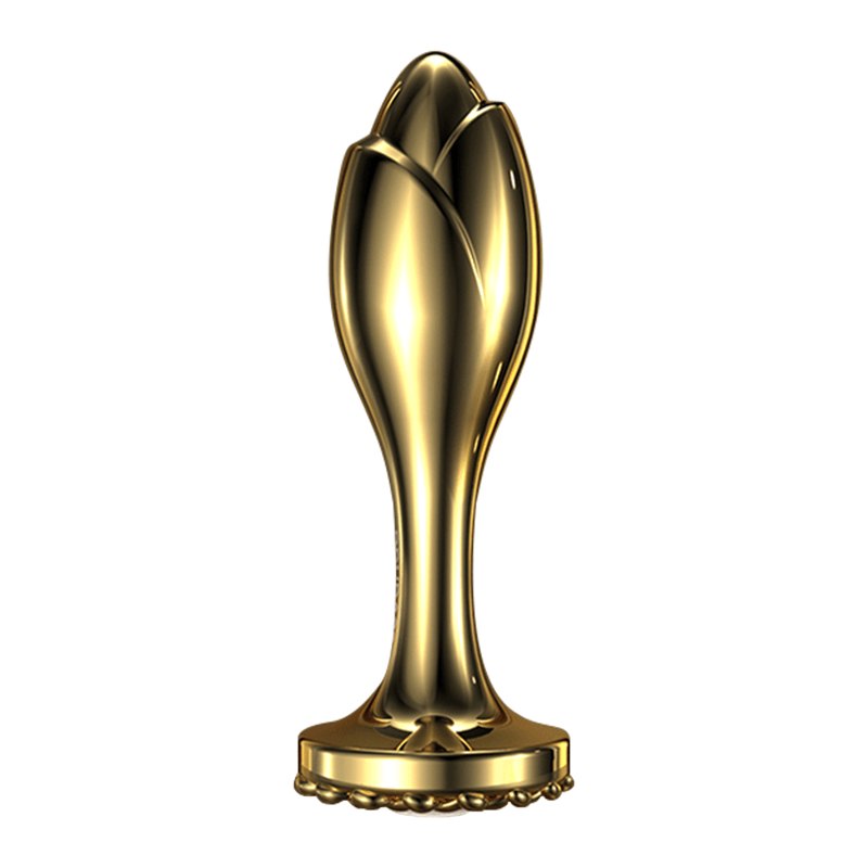 Pearl rose stainless steel anal plug, photo 1