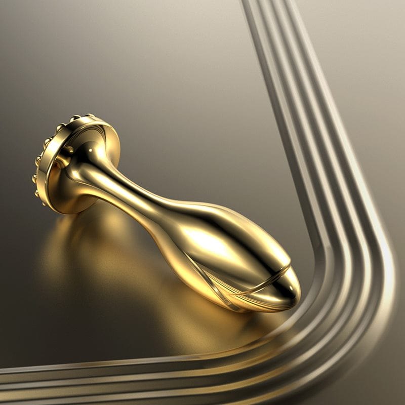 Pearl rose stainless steel anal plug, photo 2