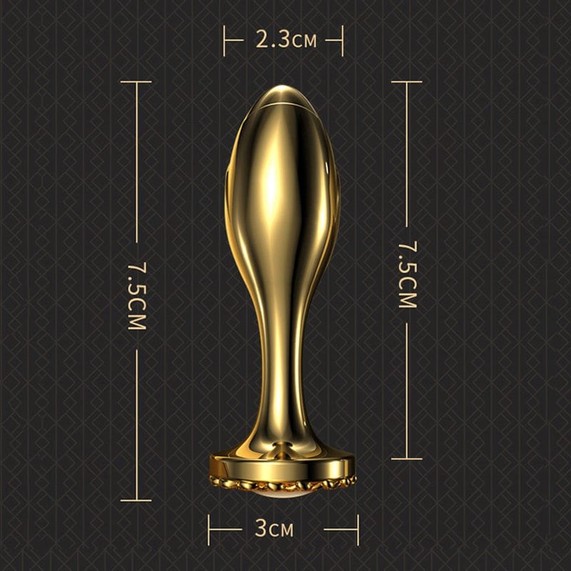 Pearl rose stainless steel anal plug, photo 4