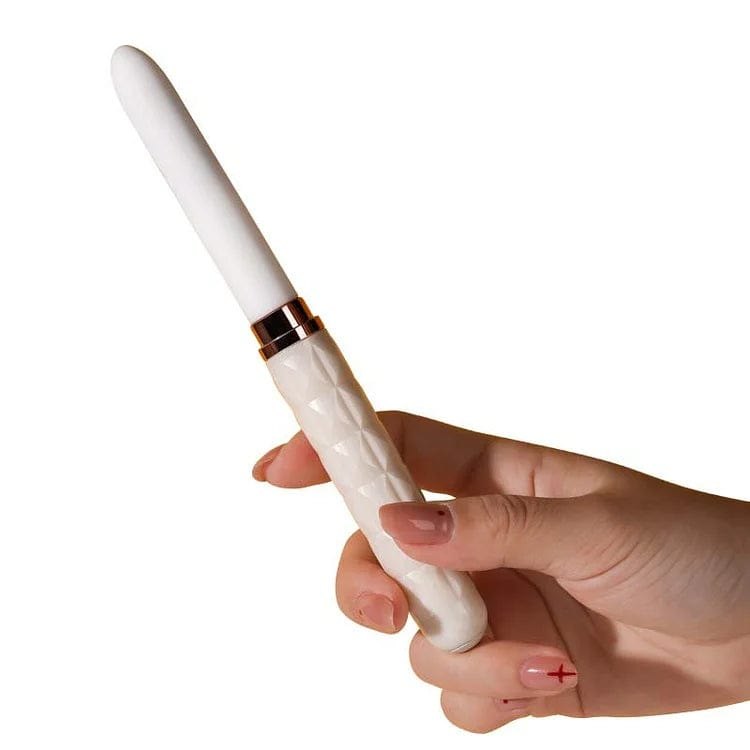 White pen-shaped clitoral and G-spot vibrator, photo 1
