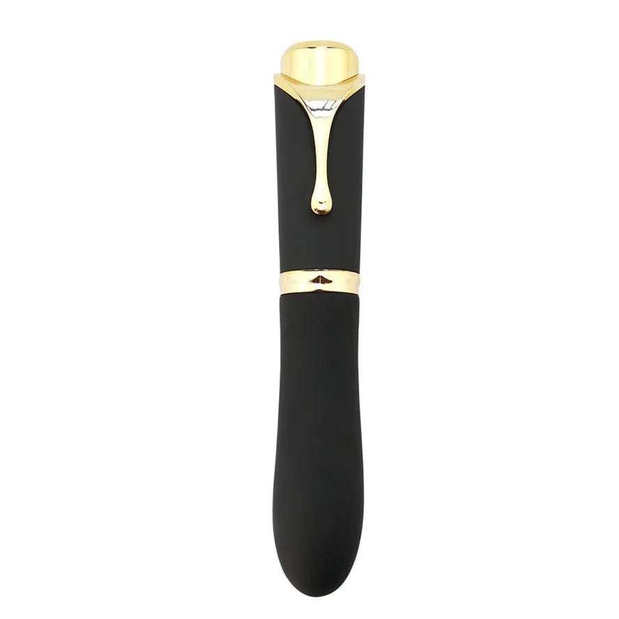 Black pen-shaped silicone G-spot vibrator