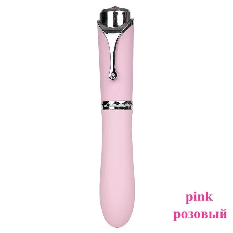 Pink pen-shaped silicone G-spot vibrator