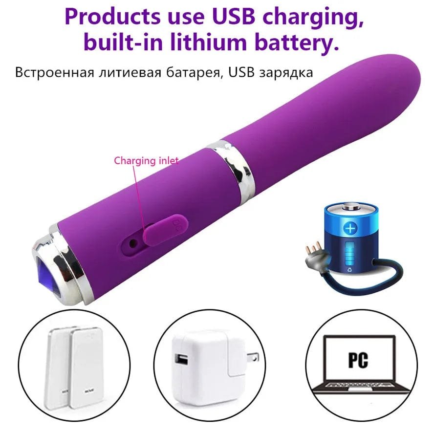 Pen-shaped silicone G-spot vibrator, photo 6