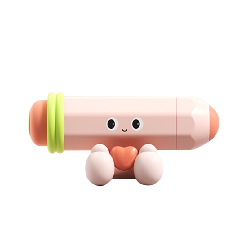 Pink pencil shaped clitoral suction vibrator, photo 1