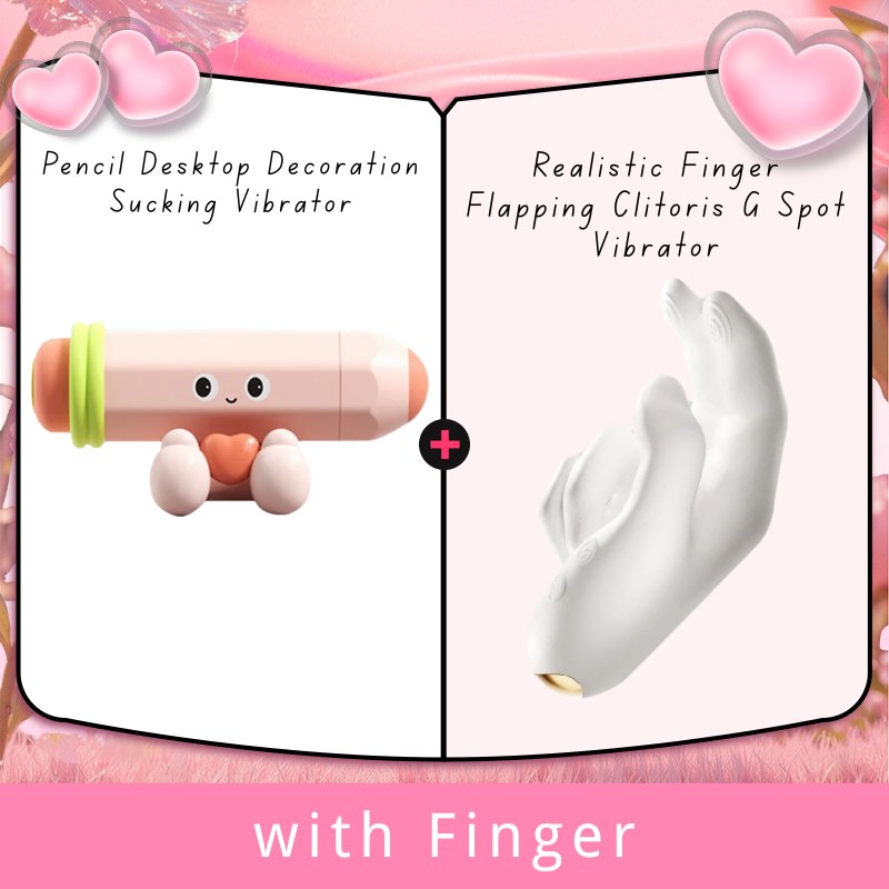 Pink pencil shaped clitoral suction vibrator, photo 9