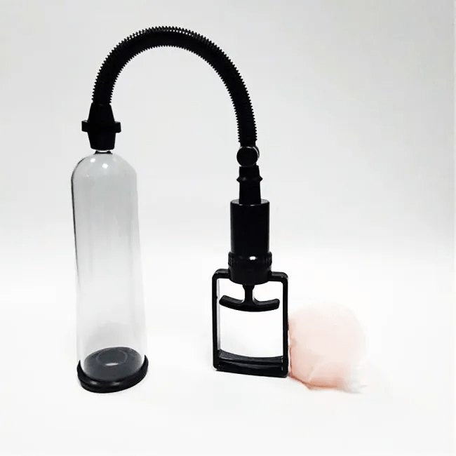 Clear penis pump with flesh sleeve, photo 2