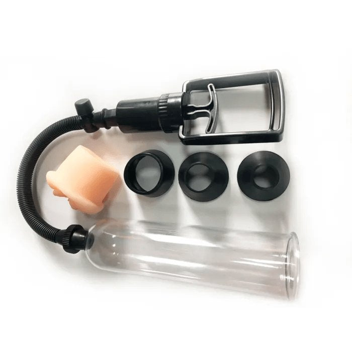 Clear penis pump with flesh sleeve, photo 3