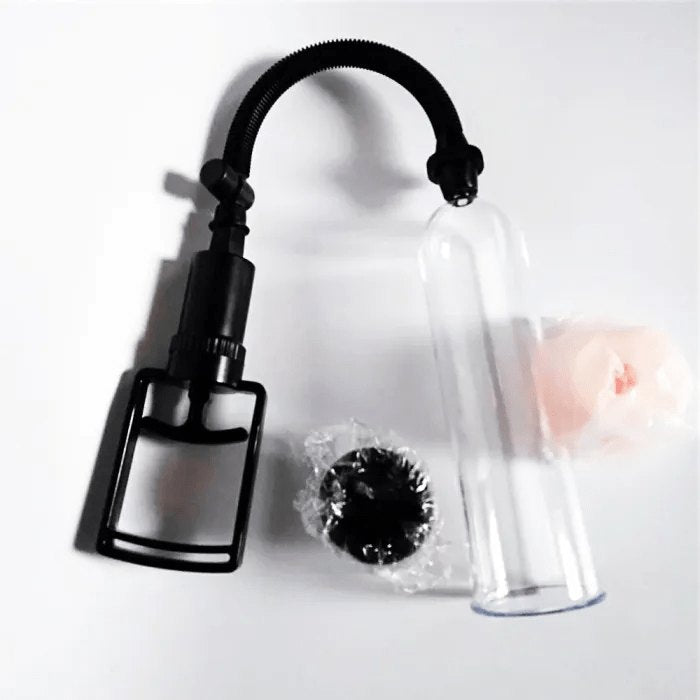 Clear penis pump with flesh sleeve, photo 4