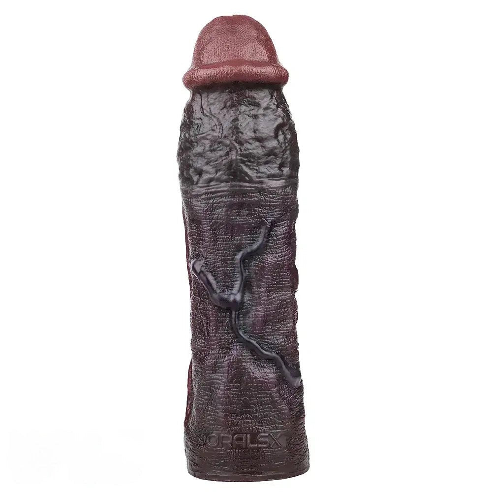 Coffee tone penis sleeve with ring, photo 11