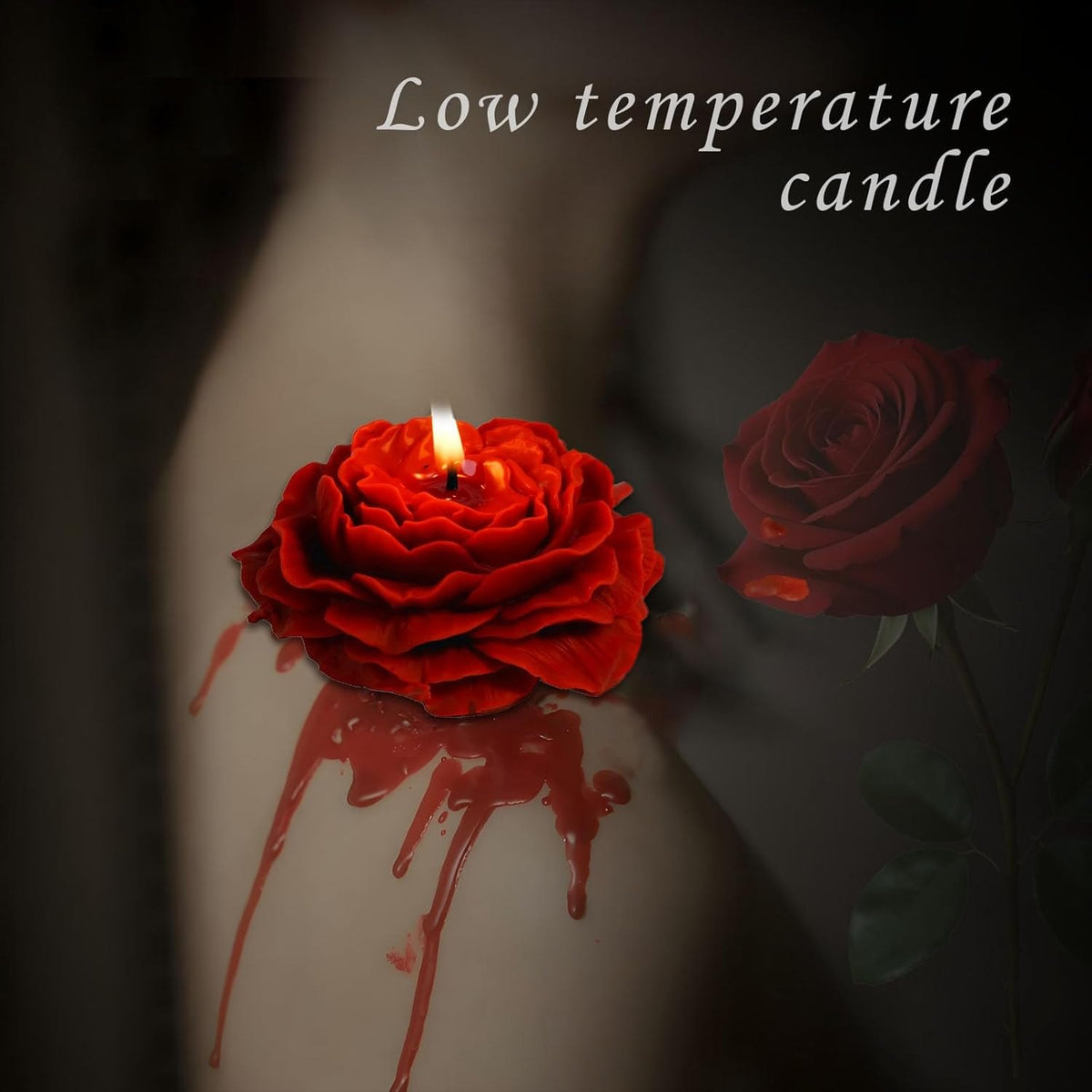Peony shaped soy wax sm candle, photo 3