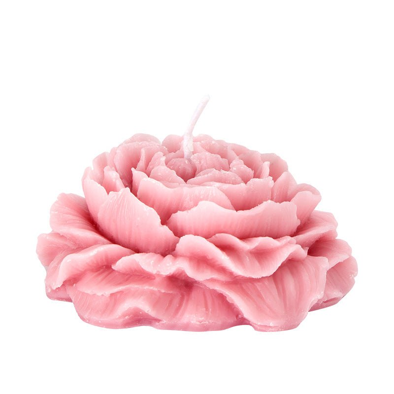 Peony shaped soy wax sm candle, photo 8