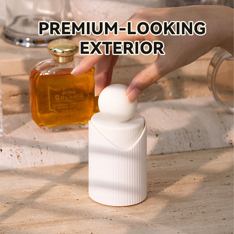 White perfume bottle shaped air-pulse clitoral stimulator, photo 2