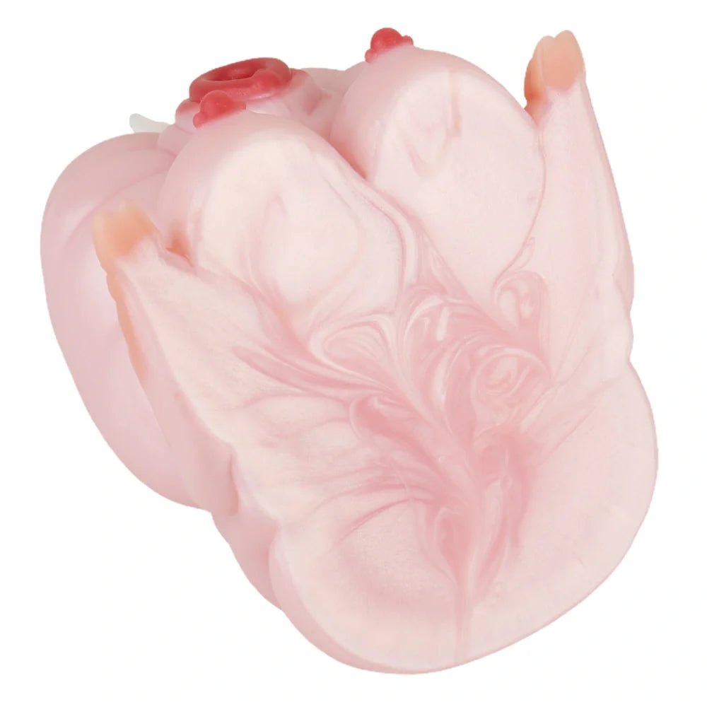 Warm pink pearl-finish furry pig fantasy masturbator, photo 9