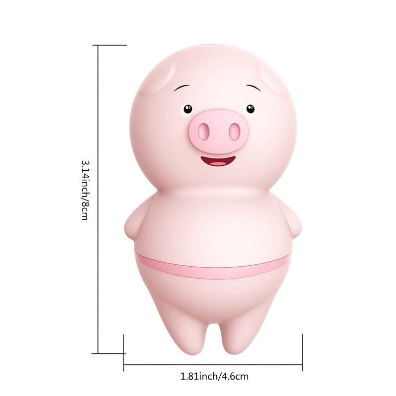 Pink pig shaped clit stimulator, photo 3