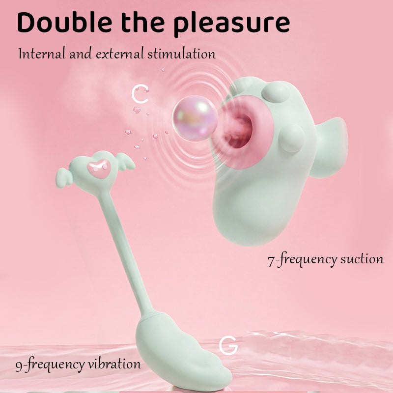 Mint green pinch series suction and bullet combo set, photo 2