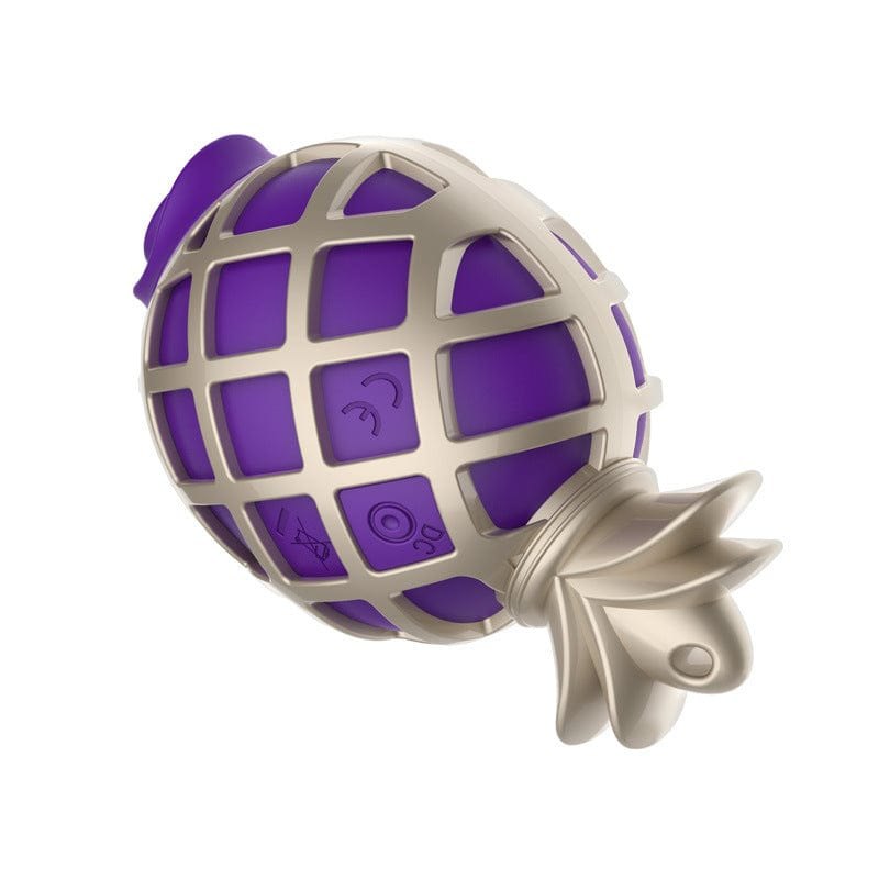 Purple pineapple silicone clit suction vibrator, photo 2