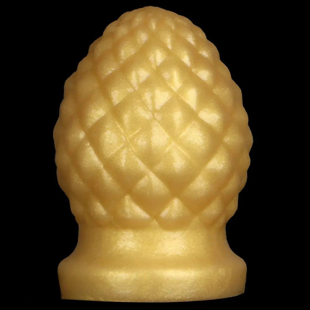 Gold pineapple texture silicone butt plug, photo 13