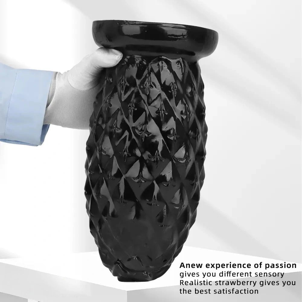Black textured anal plug, photo 5