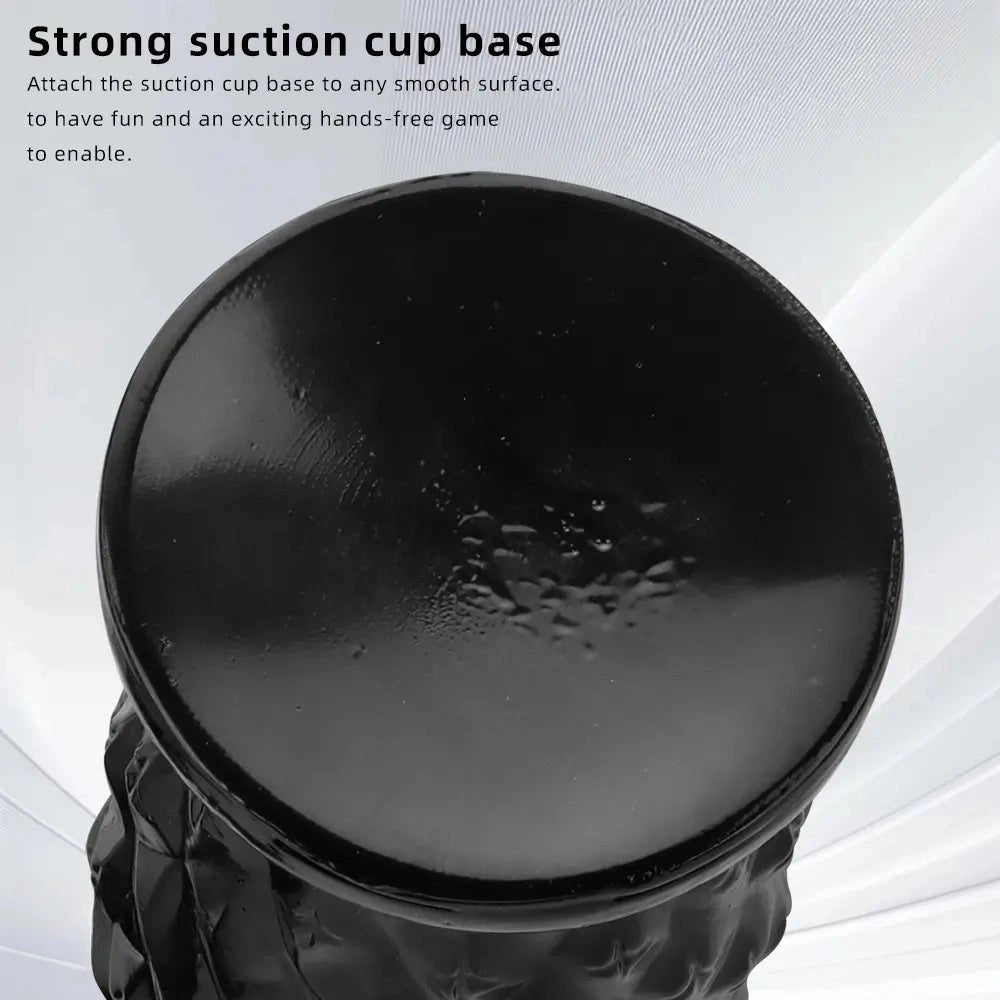 Black textured anal plug, photo 7