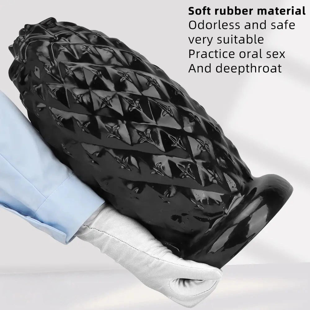 Black textured anal plug, photo 8