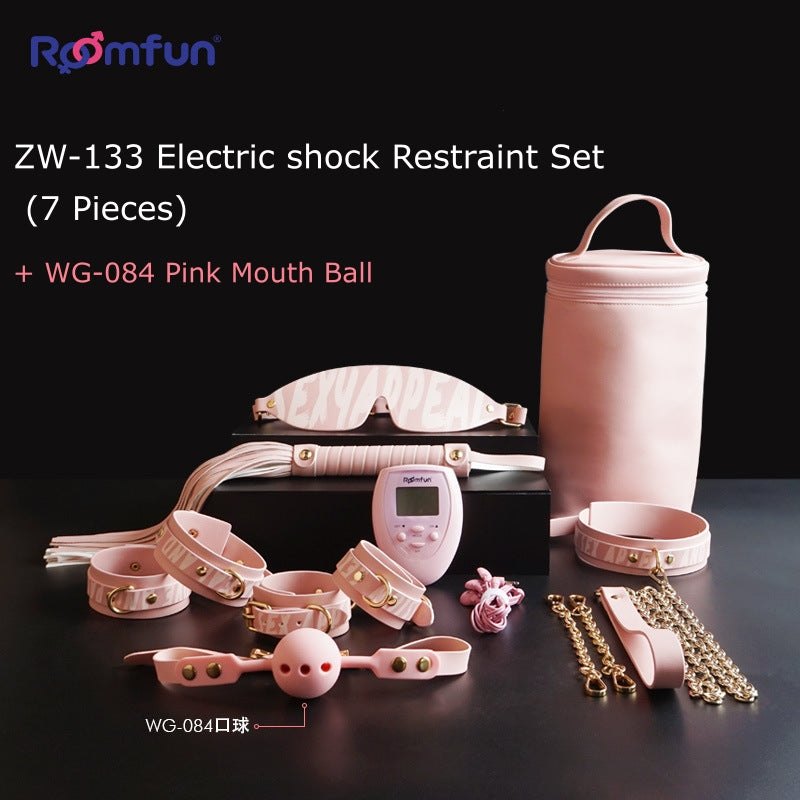 Pink bondage set with pulse massager, photo 10