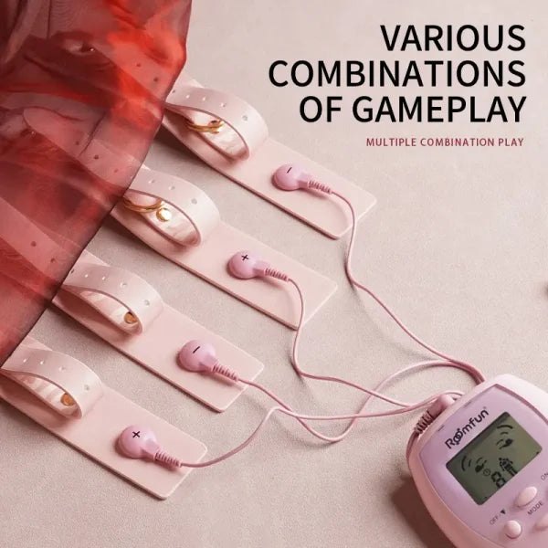 Pink bondage set with pulse massager, photo 6